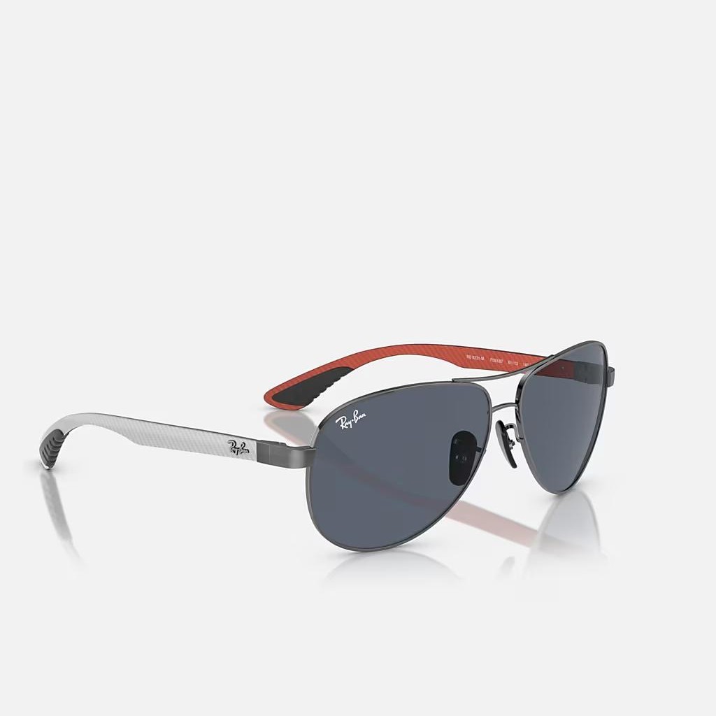 Kính Ray-Ban Scuderia Ferrari Las Vegas Ltd | Rb8331M Xám Đậm