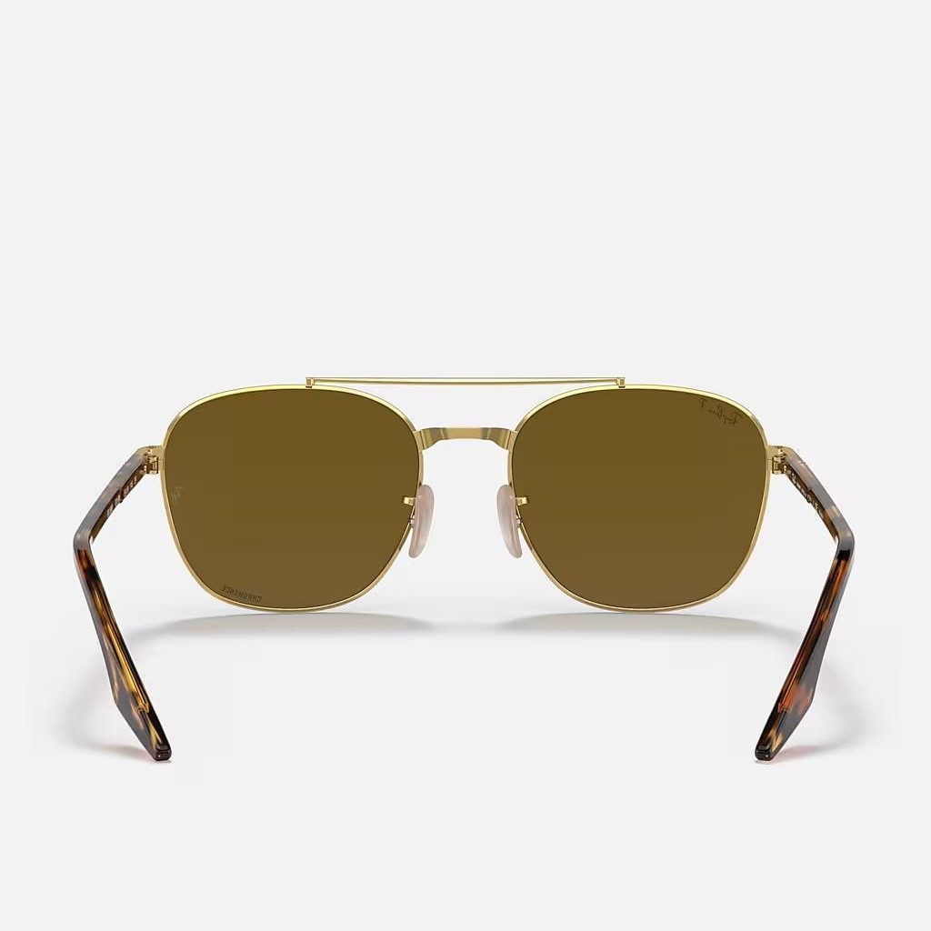 Kính Ray-Ban Rb3688 Polarized Vàng Nâu