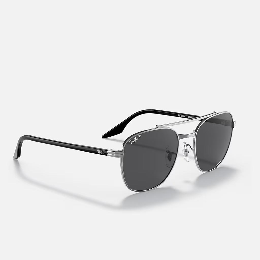 Kính Ray-Ban Rb3688 Polarized Xám Đậm