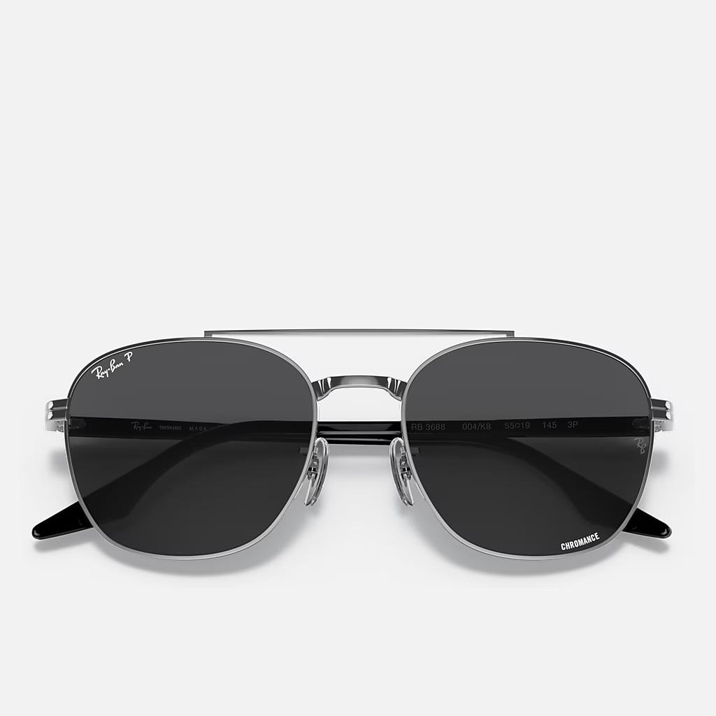 Kính Ray-Ban Rb3688 Polarized Xám Đậm