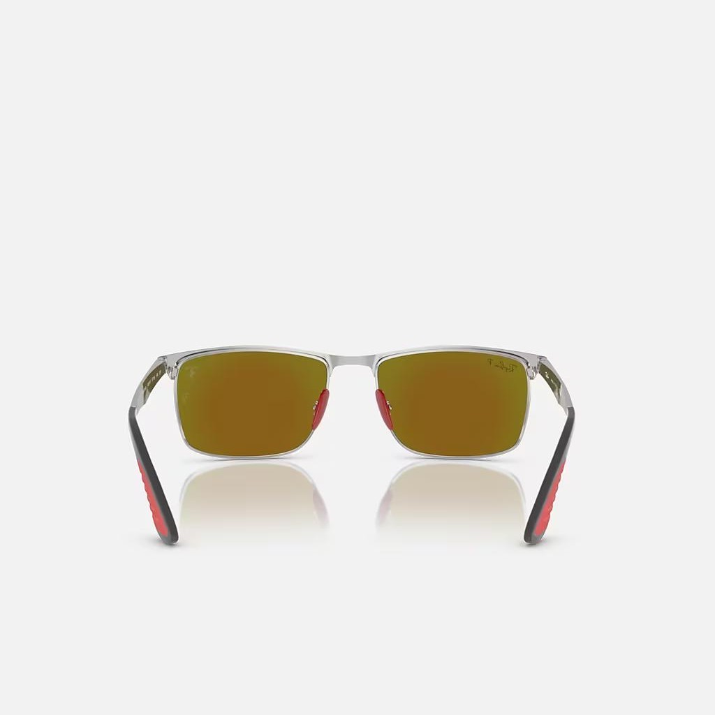 Kính Ray-Ban Rb3726M Scuderia Ferrari Collection Polarized Bạc Xanh Dương