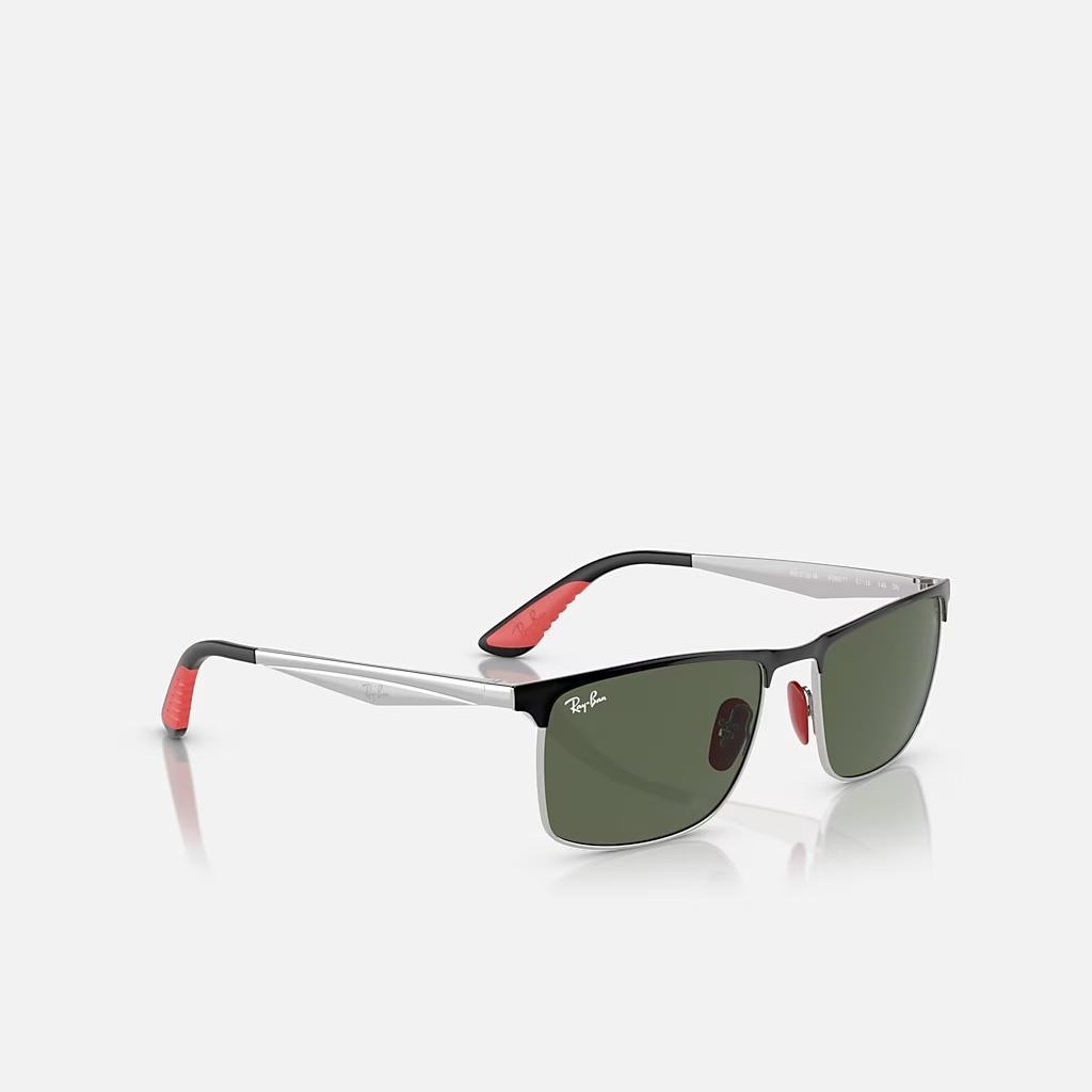 Kính Ray-Ban Rb3726M Scuderia Ferrari Collection Bạc Xanh Lá