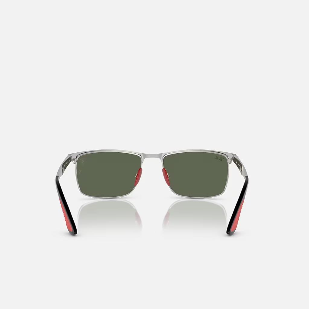 Kính Ray-Ban Rb3726M Scuderia Ferrari Collection Bạc Xanh Lá