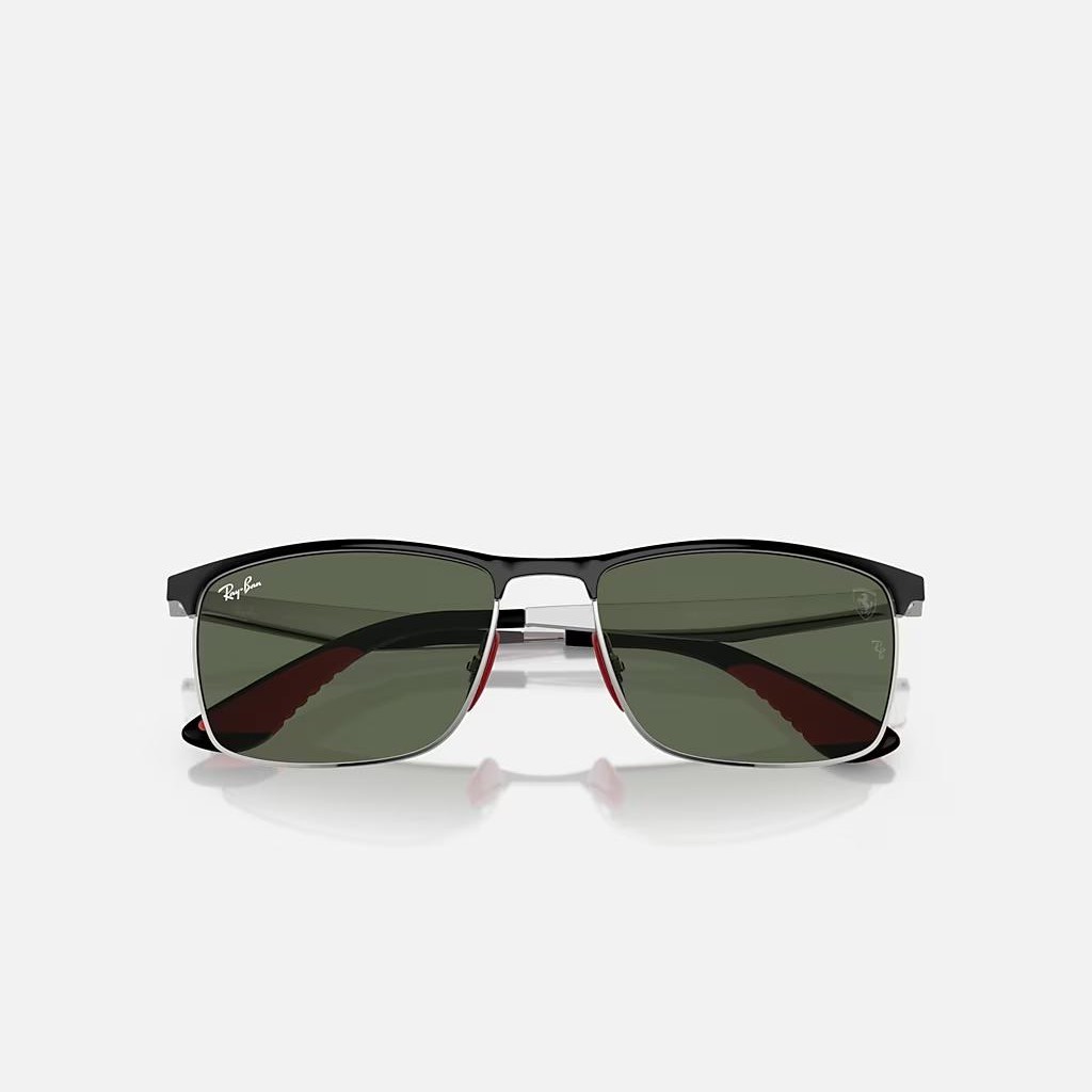 Kính Ray-Ban Rb3726M Scuderia Ferrari Collection Bạc Xanh Lá