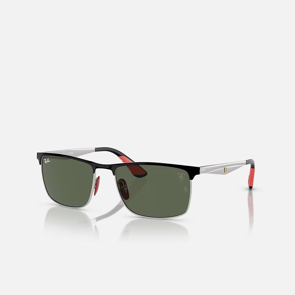 Kính Ray-Ban Rb3726M Scuderia Ferrari Collection Bạc Xanh Lá