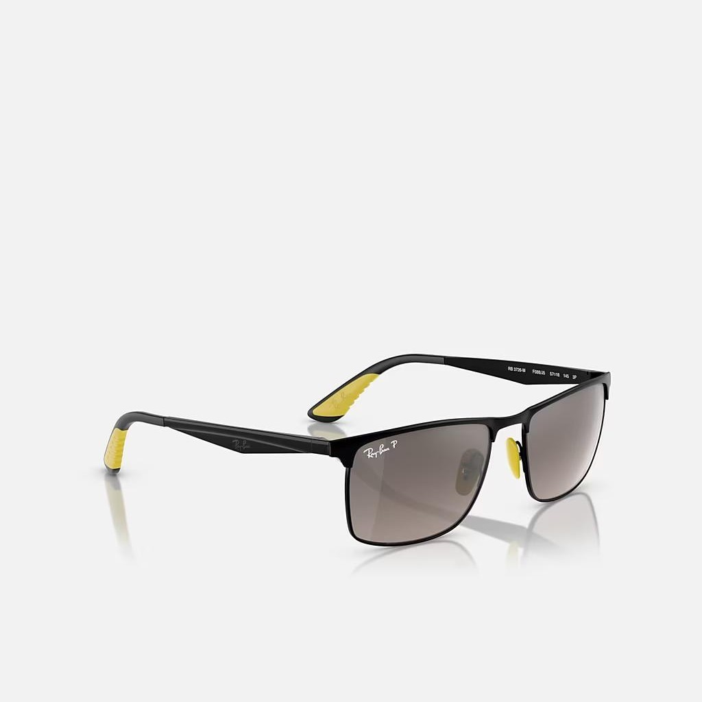 Kính Ray-Ban Rb3726M Scuderia Ferrari Collection Polarized Đen Nhám Xám