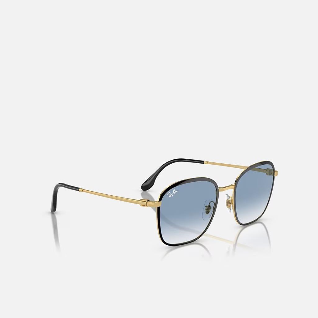 Kính Ray-Ban Rb3720 Đen Vàng Xanh Dương Sáng