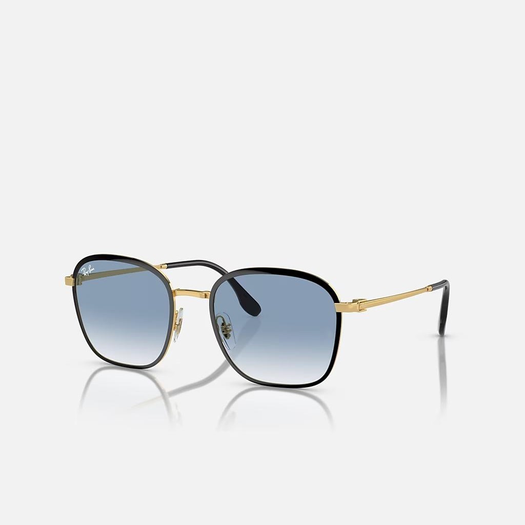 Kính Ray-Ban Rb3720 Đen Vàng Xanh Dương Sáng