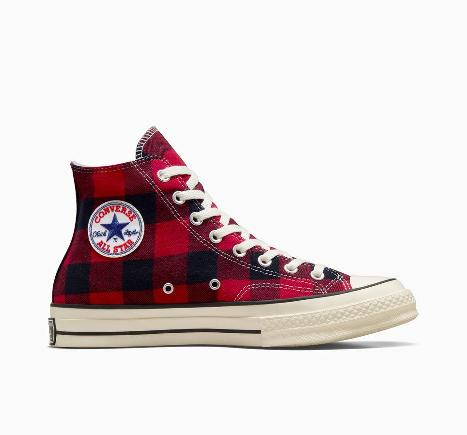 Giày Converse Chuck 70 Upcycled Cổ Cao Nam Đỏ Đen