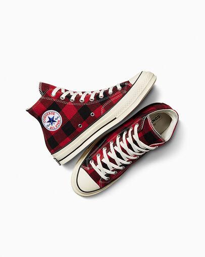 Giày Converse Chuck 70 Upcycled Cổ Cao Nam Đỏ Đen