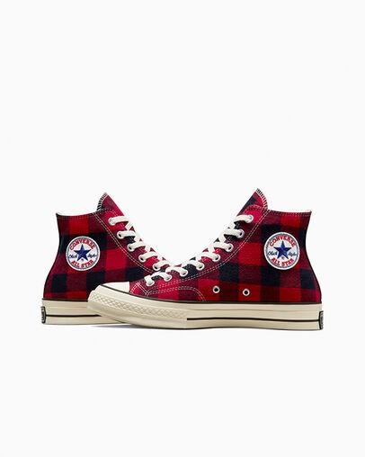 Giày Converse Chuck 70 Upcycled Cổ Cao Nam Đỏ Đen