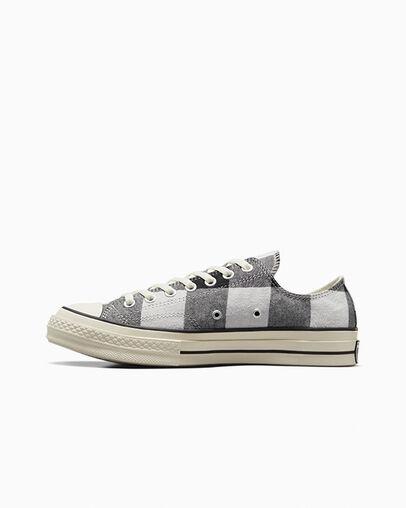 Giày Converse Chuck 70 Upcycled Cổ Thấp Nam Trắng Đen