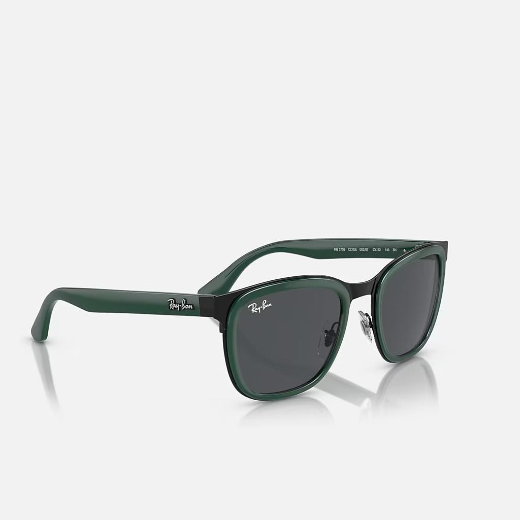 Kính Ray-Ban Clyde Xanh Lá Xám