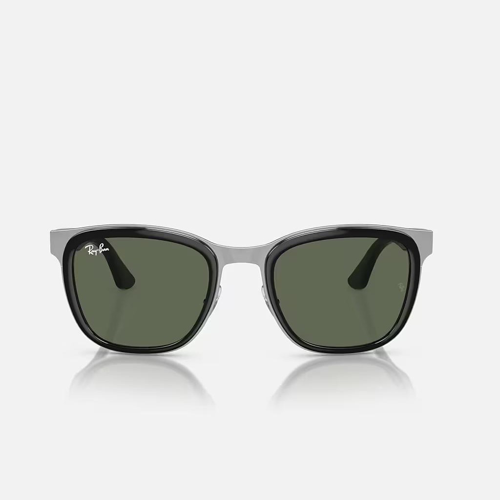 Kính Ray-Ban Clyde Bạc Đen Xanh Lá