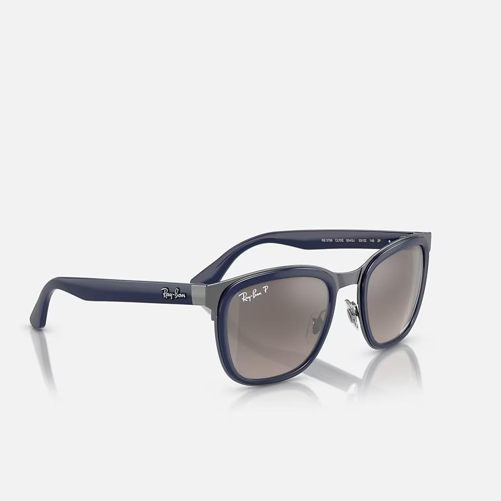 Kính Ray-Ban Clyde Xanh Dương Bạc