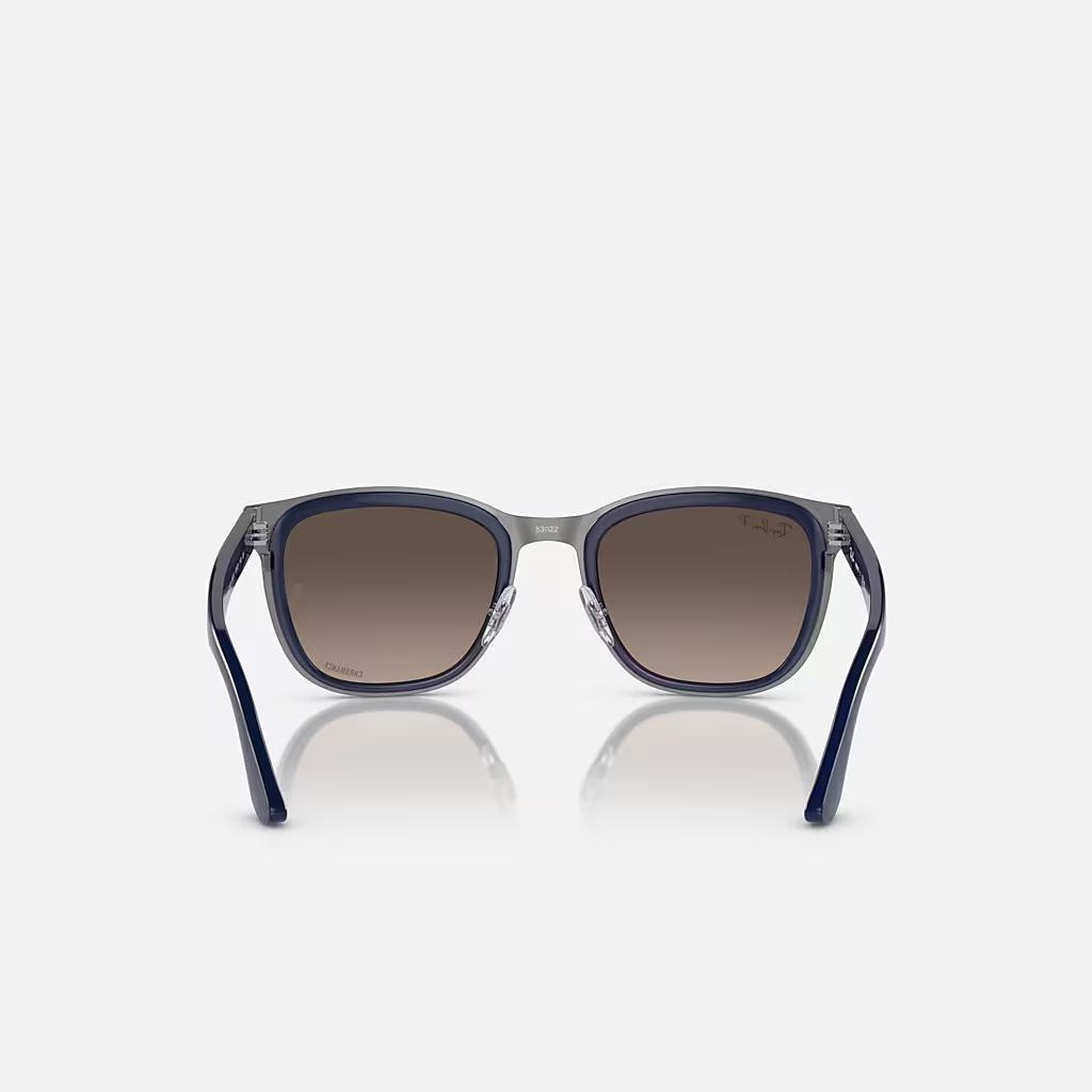 Kính Ray-Ban Clyde Xanh Dương Bạc