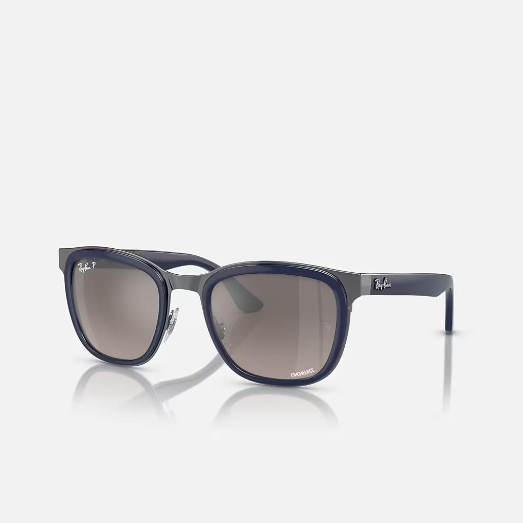 Kính Ray-Ban Clyde Xanh Dương Bạc