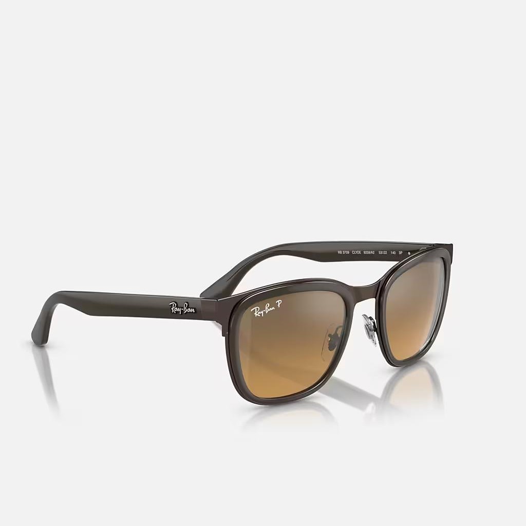 Kính Ray-Ban Clyde Nâu