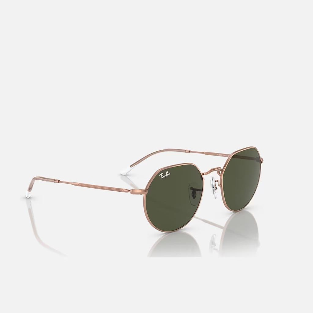 Kính Ray-Ban Jack Rose Gold Hồng Xanh Lá