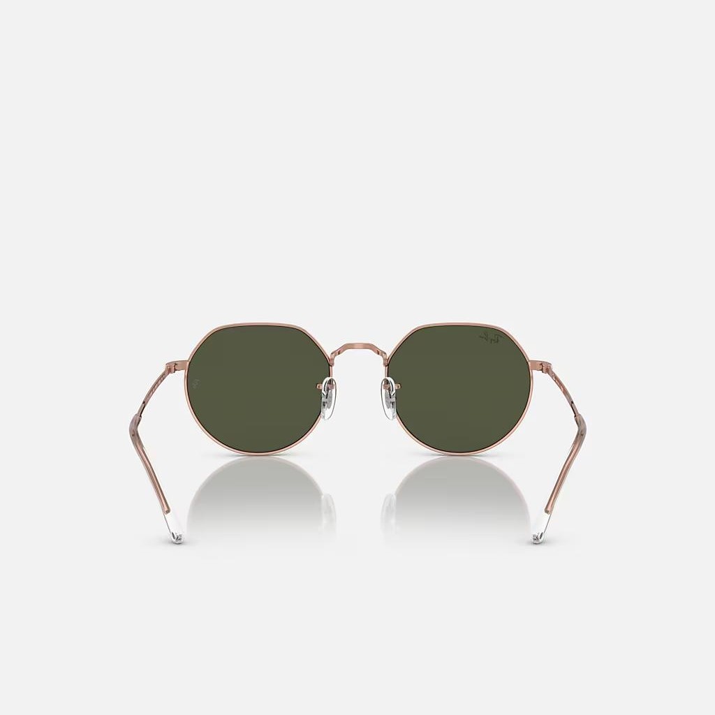 Kính Ray-Ban Jack Rose Gold Hồng Xanh Lá