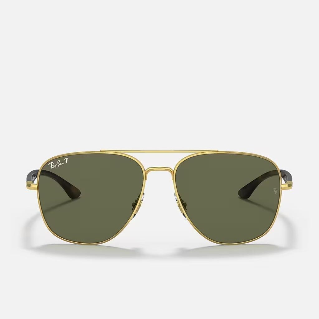 Kính Ray-Ban Rb3683 Polarized Vàng Xanh Lá