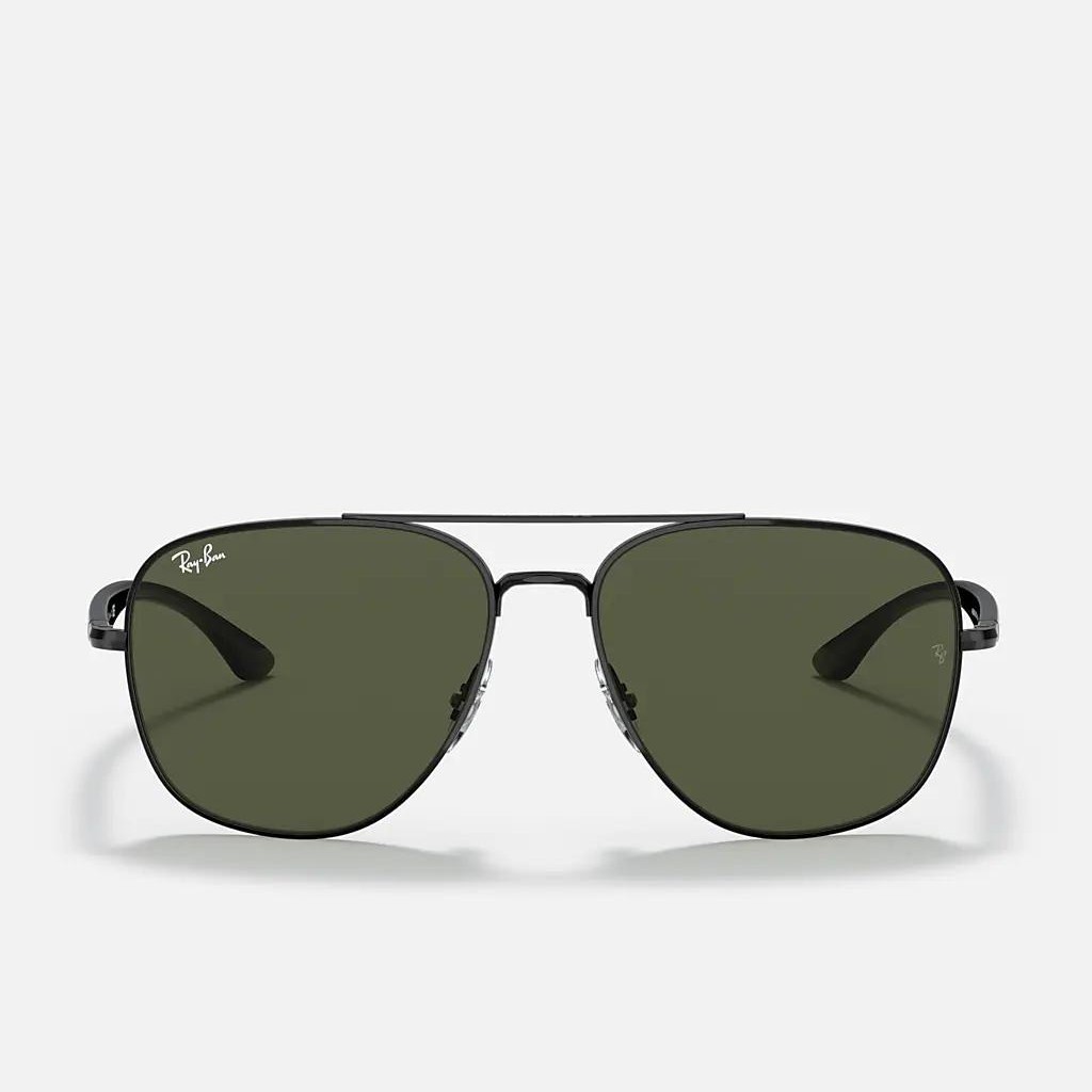 Kính Ray-Ban Rb3683 Đen Xanh Lá