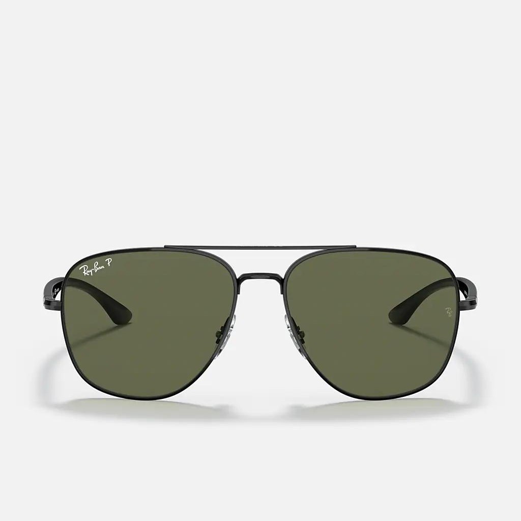 Kính Ray-Ban Rb3683 Polarized Đen Xanh Lá