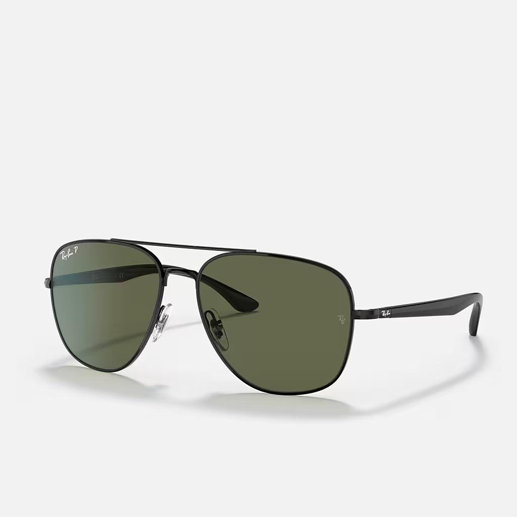 Kính Ray-Ban Rb3683 Polarized Đen Xanh Lá