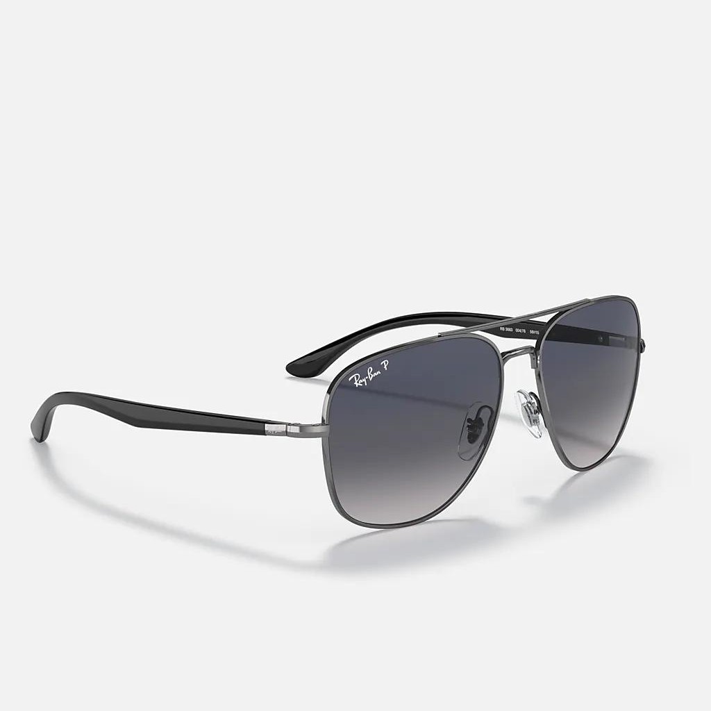 Kính Ray-Ban Rb3683 Polarized Xám Xanh Dương