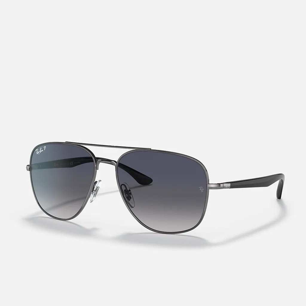 Kính Ray-Ban Rb3683 Polarized Xám Xanh Dương