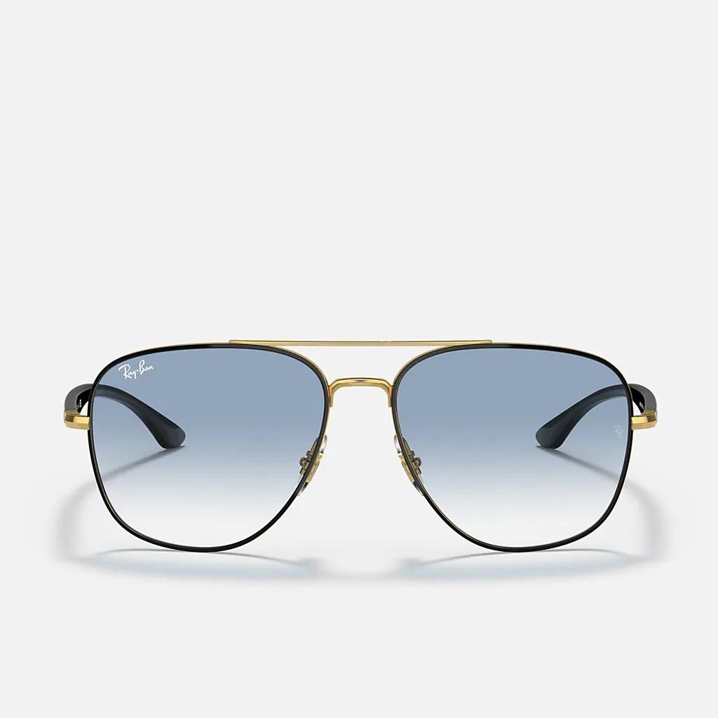 Kính Ray-Ban Rb3683 Đen Vàng Xanh Dương