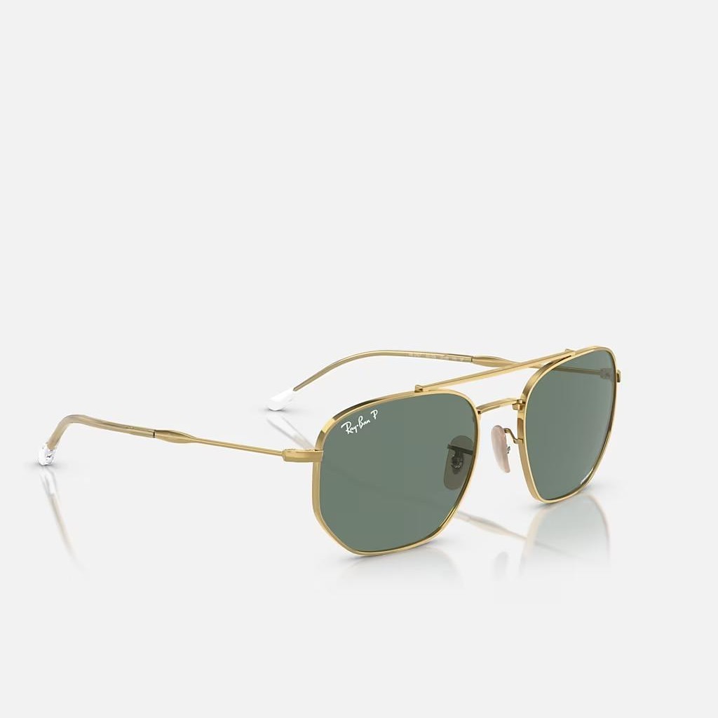 Kính Ray-Ban Rb3707 Polarized Vàng Xám