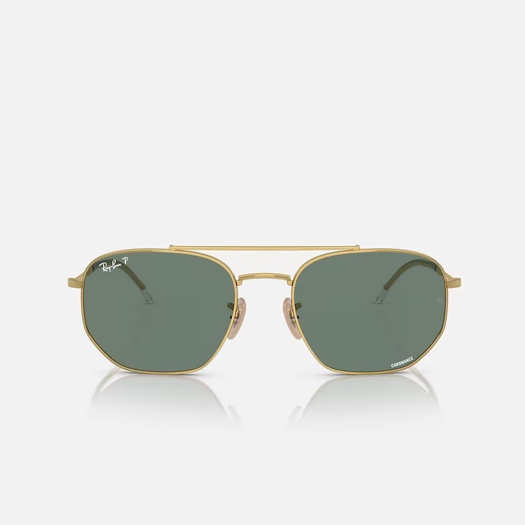 Kính Ray-Ban Rb3707 Polarized Vàng Xám