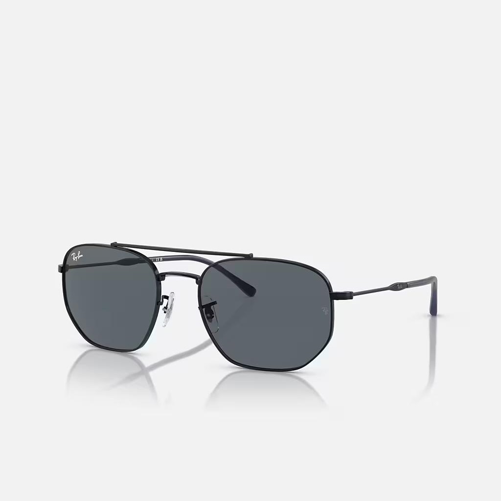 Kính Ray-Ban Rb3707 Đen Xanh Dương