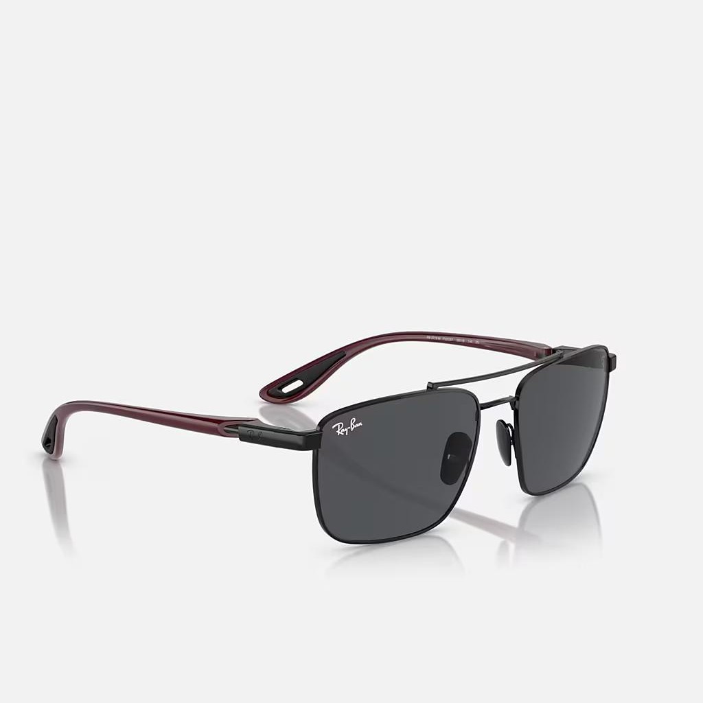 Kính Ray-Ban Rb3715M Scuderia Ferrari Collection Đen Xám Đậm