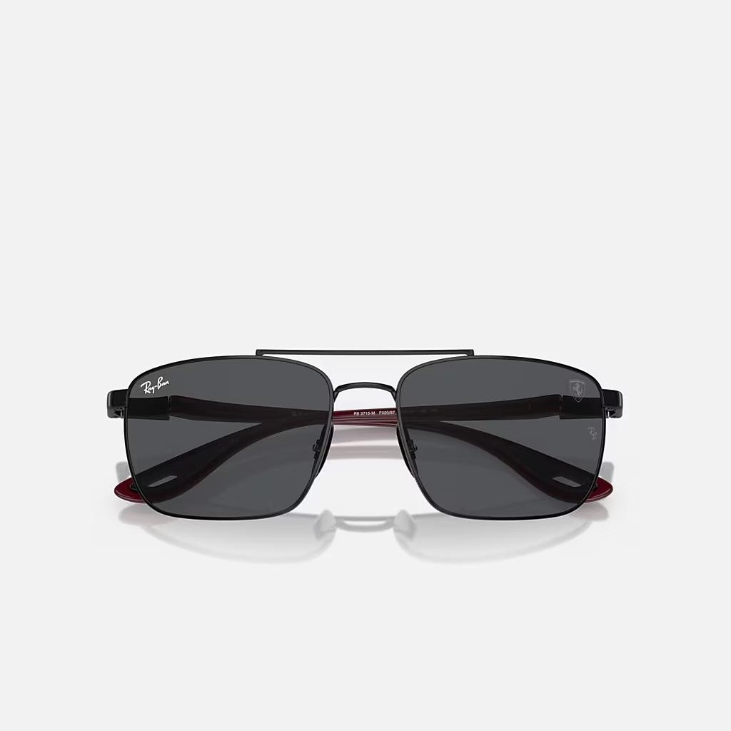 Kính Ray-Ban Rb3715M Scuderia Ferrari Collection Đen Xám Đậm