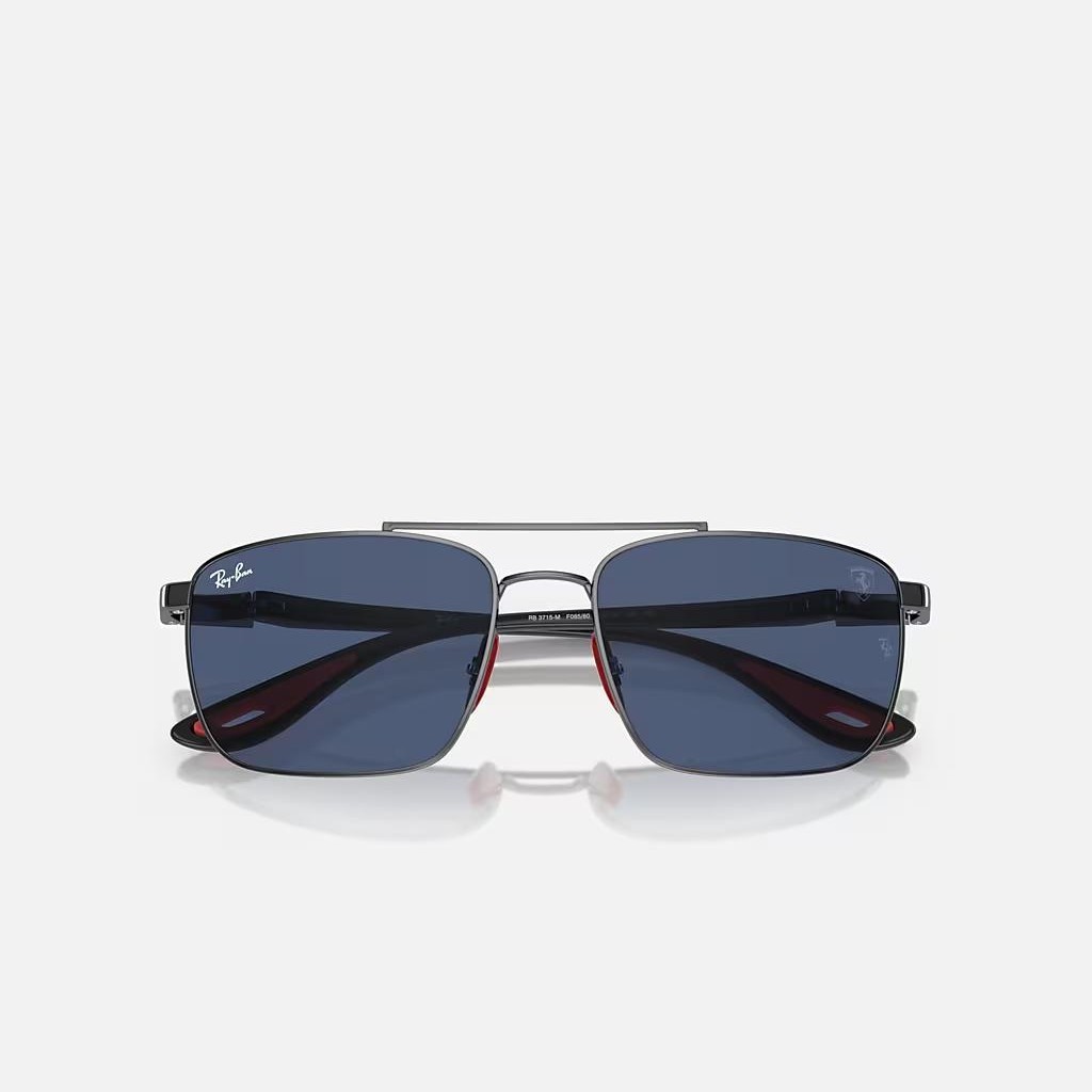 Kính Ray-Ban Rb3715M Scuderia Ferrari Collection Xám Xanh Dương Đậm