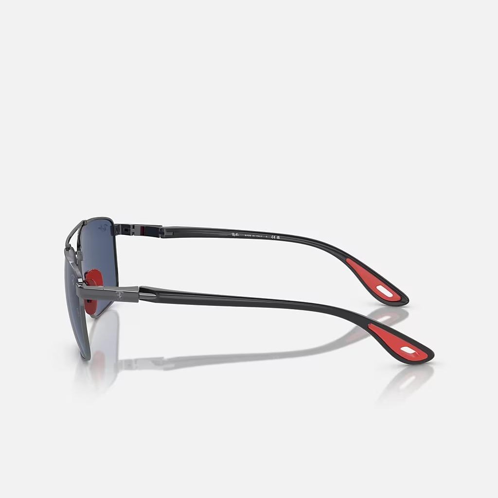 Kính Ray-Ban Rb3715M Scuderia Ferrari Collection Xám Xanh Dương Đậm