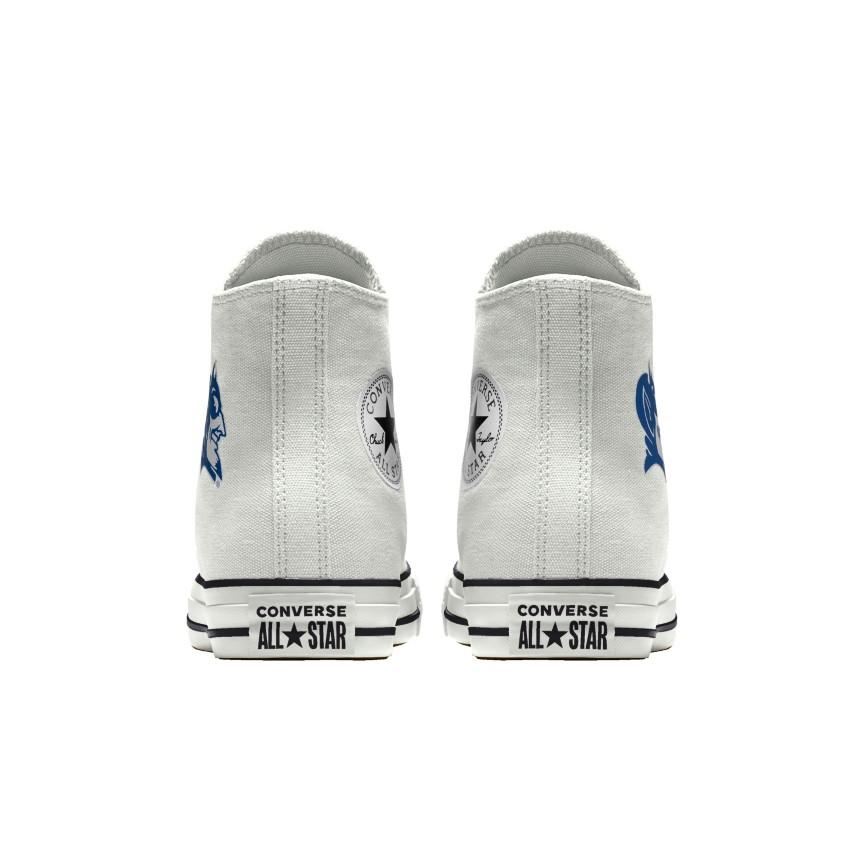 Giày Converse Custom Chuck Taylor All Star Duke University Blue Devils By You Nam Trắng