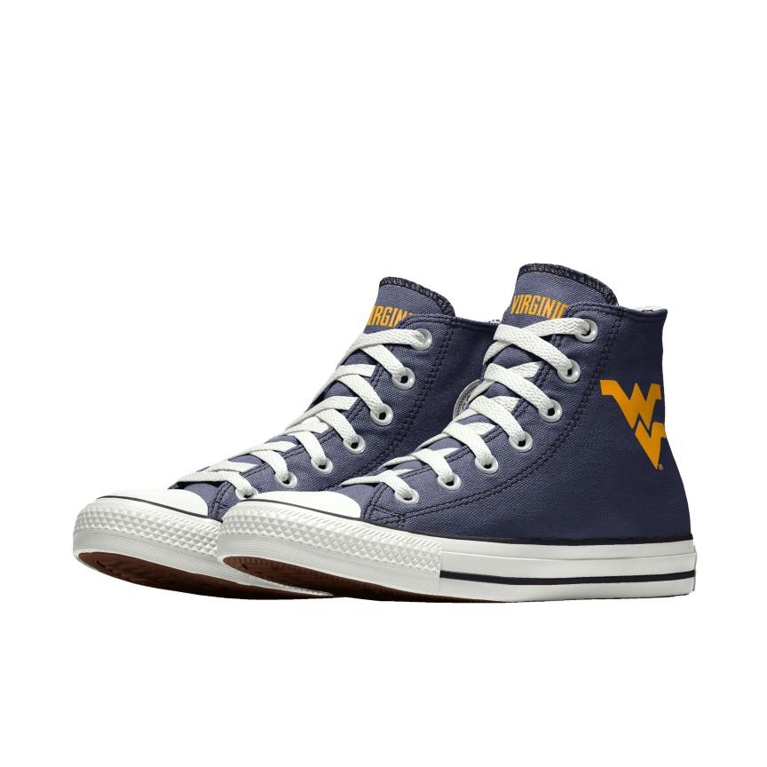 Giày Converse Custom Chuck Taylor All Star West Virginia University Mountaineers By You Nam Xanh Dương