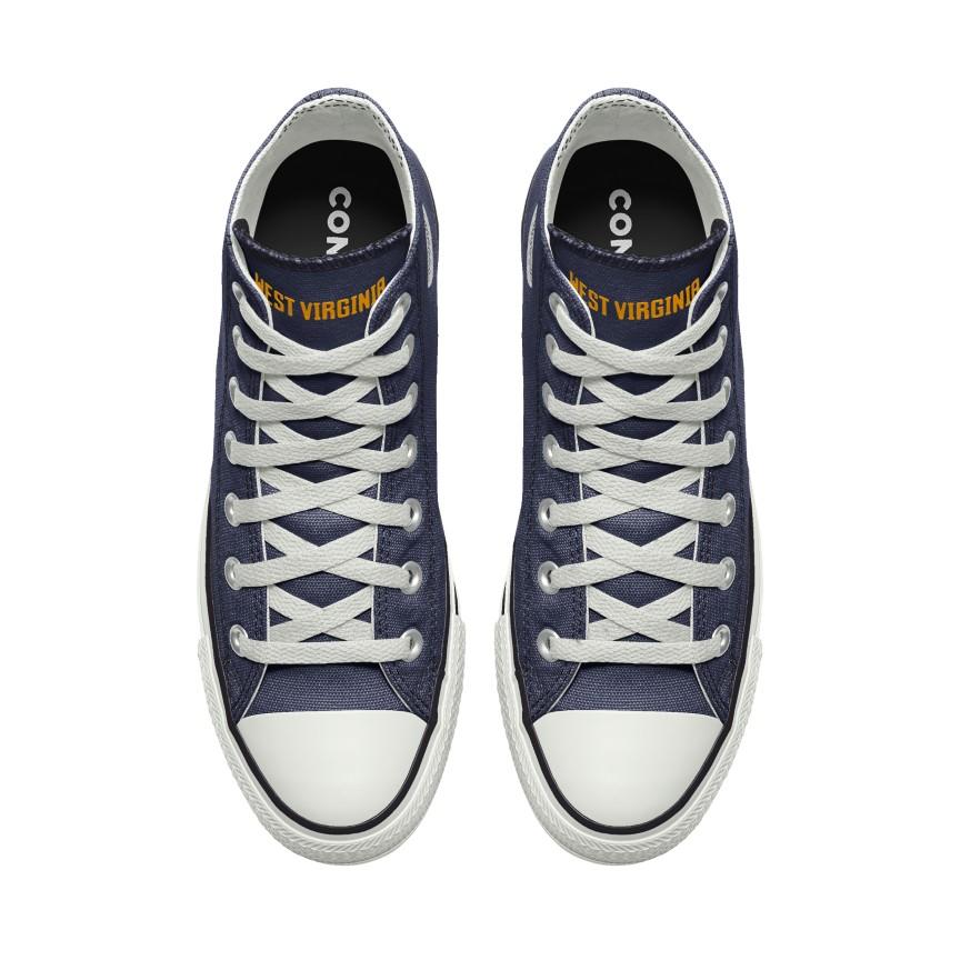 Giày Converse Custom Chuck Taylor All Star West Virginia University Mountaineers By You Nam Xanh Dương