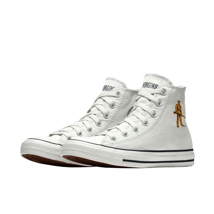 Giày Converse Custom Chuck Taylor All Star West Virginia University Mountaineers By You Nam Trắng