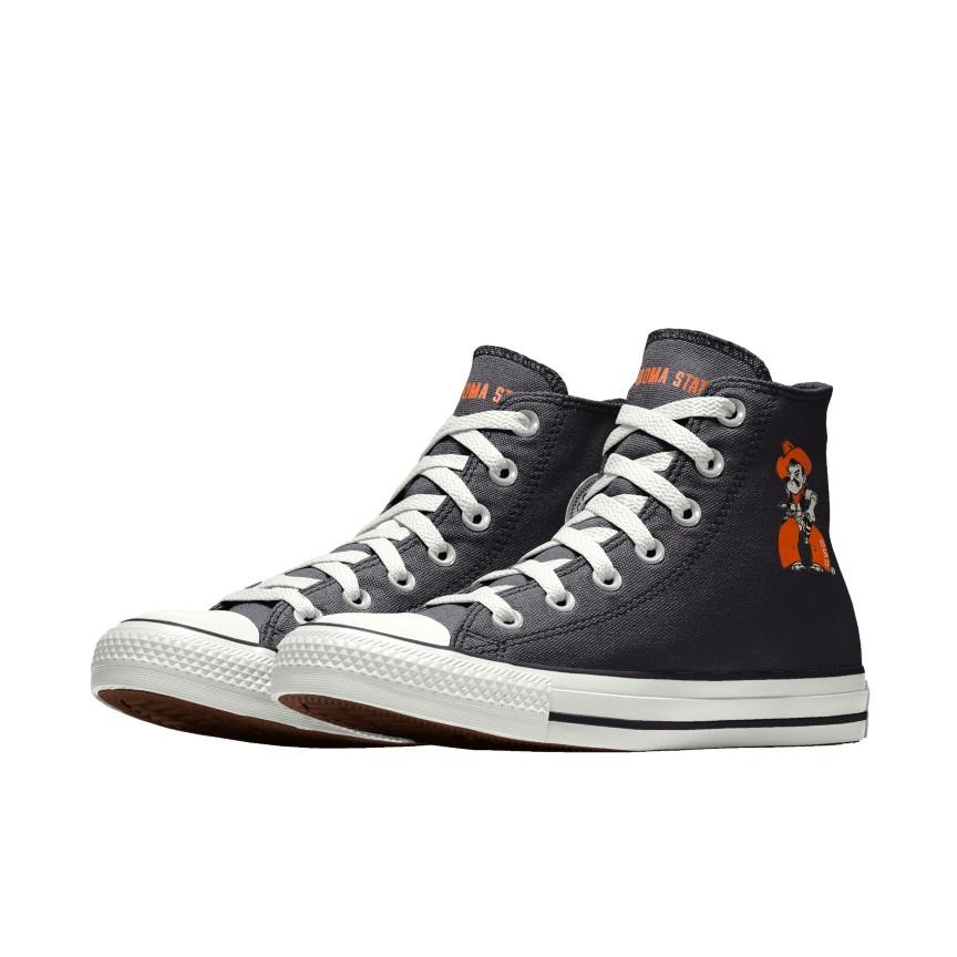 Giày Converse Custom Chuck Taylor All Star Oklahoma State University Cowboys By You Nam Đen