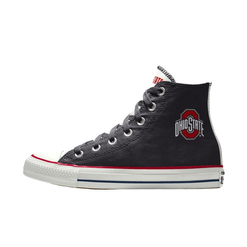 Giày Converse Custom Chuck Taylor All Star Ohio State Buckeyes By You Nam Đen