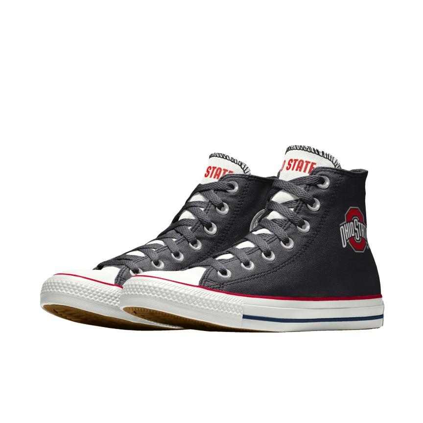 Giày Converse Custom Chuck Taylor All Star Ohio State Buckeyes By You Nam Đen