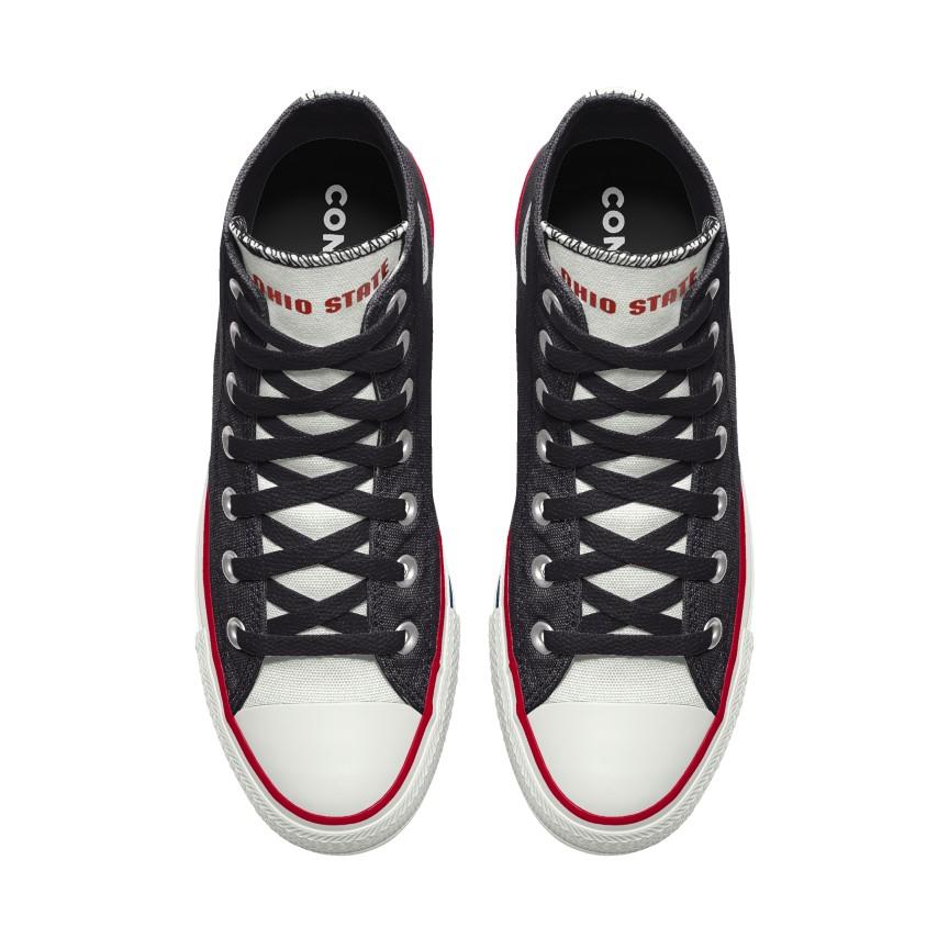 Giày Converse Custom Chuck Taylor All Star Ohio State Buckeyes By You Nam Đen