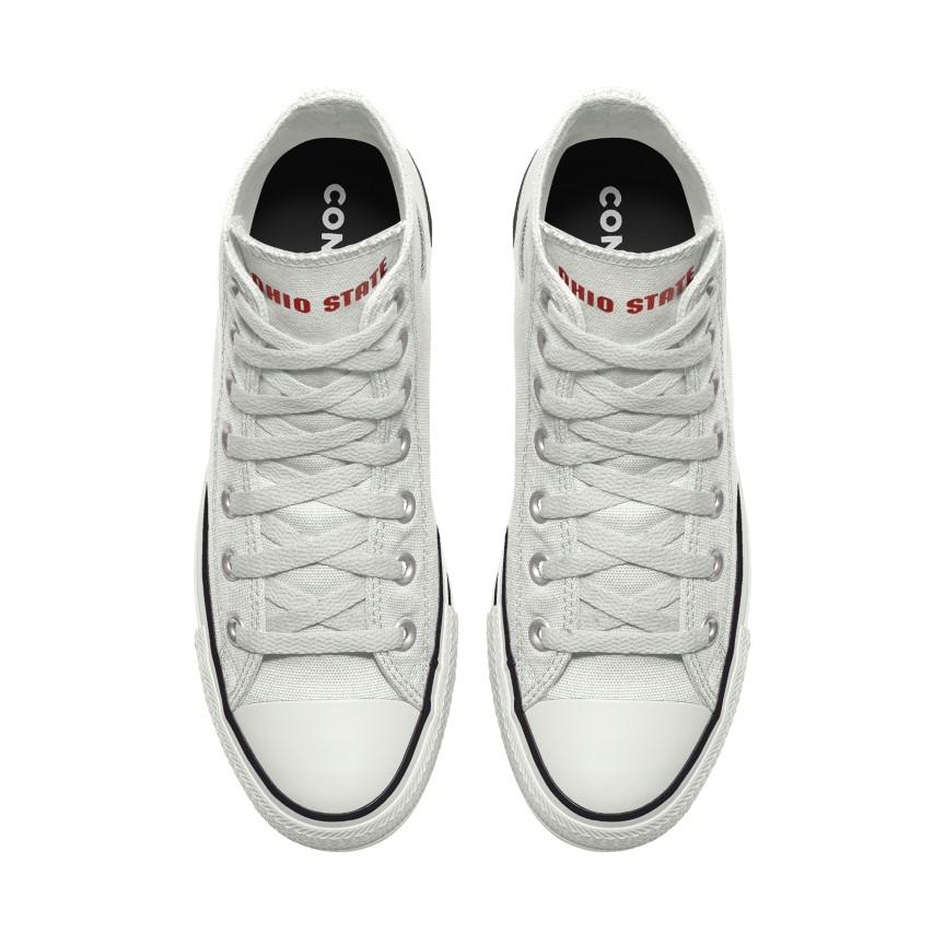 Giày Converse Custom Chuck Taylor All Star Ohio State Buckeyes By You Nam Trắng