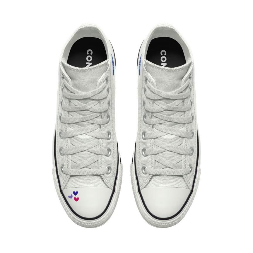 Giày Converse Custom Chuck Taylor All Star Lift Platform Pride By You Nam Trắng