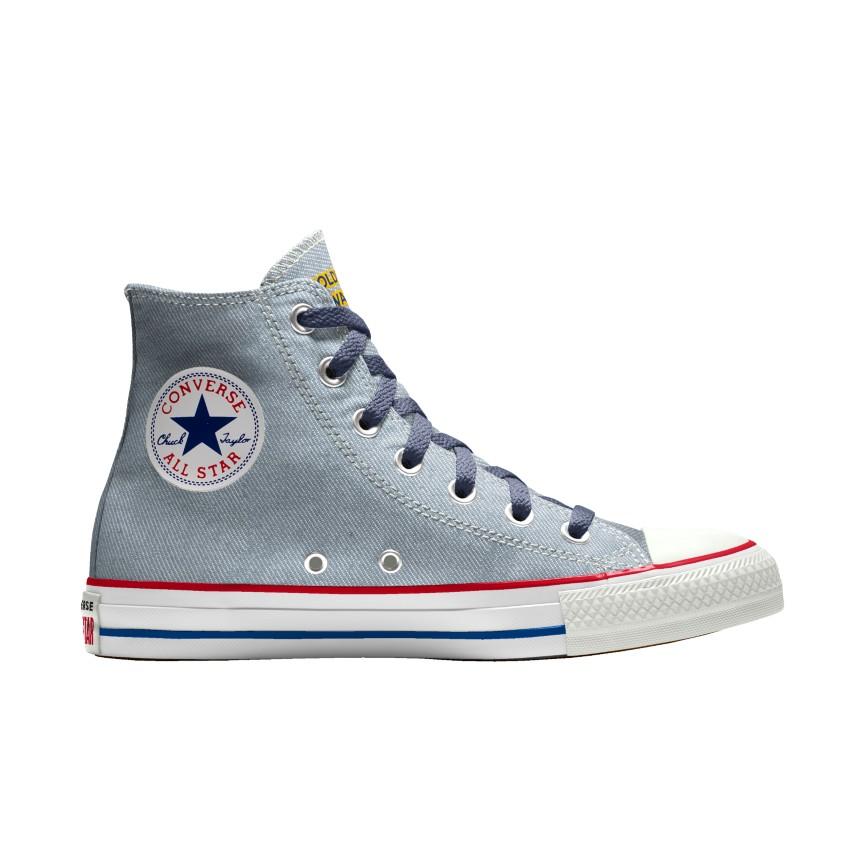 Giày Converse Custom Chuck Taylor All Star NBA By You Nam Xanh Denim