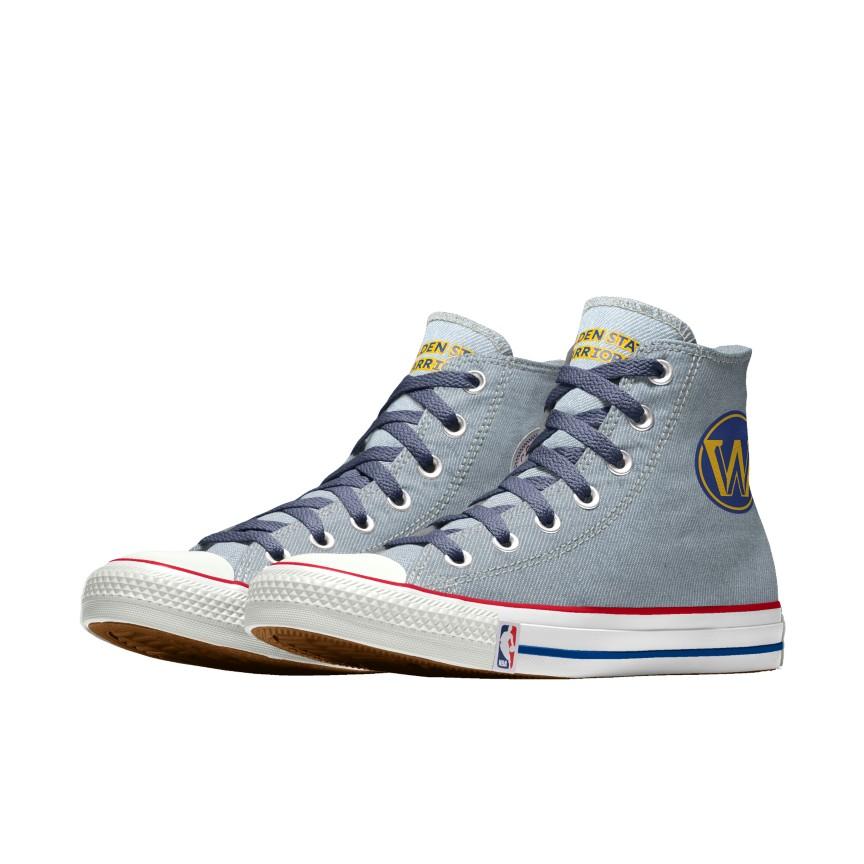 Giày Converse Custom Chuck Taylor All Star NBA By You Nam Xanh Denim